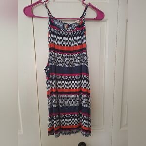 Tribal Print Sleeveless Top